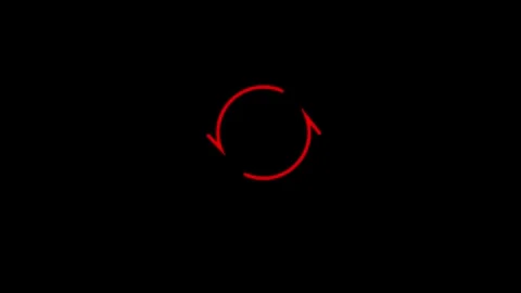 Loading circle direction arrow icon animated video Stock Footage 292522239