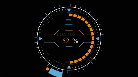 Loading circle elements Stock Footage 201580378