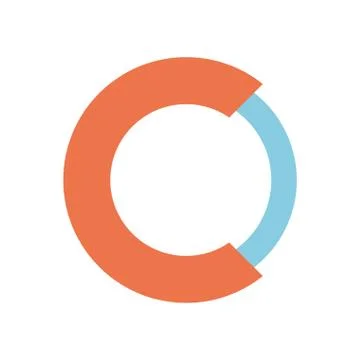 Loading circle flat style icon vector design Illustrazione stock
