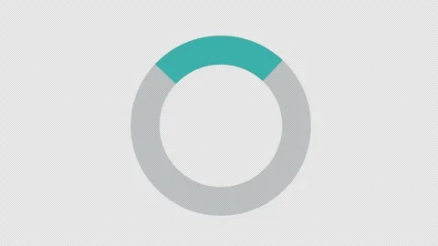 Loading circle icon 4K animation on Transparent background Stock Footage 340140590