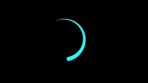 Loading circle icon animated video Stock Footage 307688377