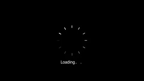 Loading circle icon animated video Stock Footage 308096520