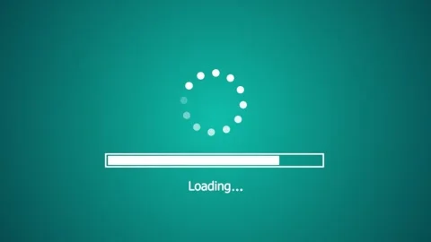 Loading circle icon animated video Stock Footage 308096521