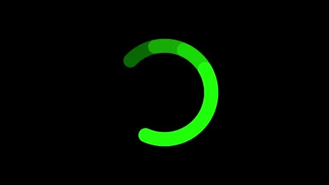 Loading circle icon animated video Stock Footage 308358616
