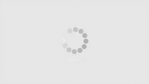Loading Circle Icon Animation With Alpha Channel Video stock 154614665
