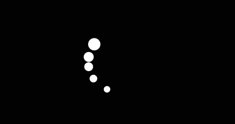 Loading circle icon animation on black background. 4K clip with alpha channel Vidéo 148766684