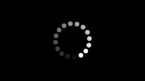 Loading circle icon animation on black background. Download Progress, Prelo.. Stock Footage 304190009