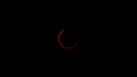 Loading Circle Icon Animation on Black Background. 4K Video, black background Stock Footage 337699917