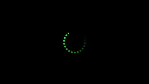Loading Circle Icon Animation on Black Background. 4K Video, black background Stock Footage 337699922