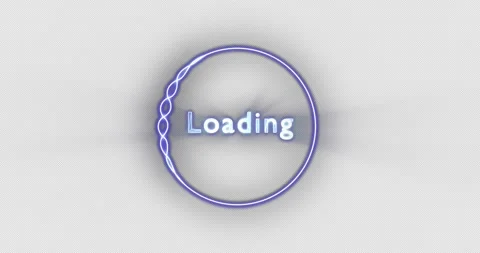 Loading circle icon animation. Futuristic waving ring. 4K loopable clip Stock Footage 196857439