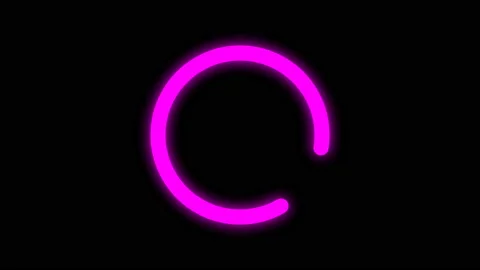 Loading circle icon animation isolated on black background Stock Footage 118016731