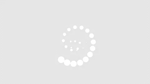 Loading circle icon animation on transparent background with alpha channel. Video stock 303721726