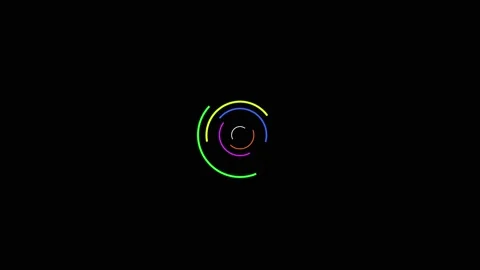 Loading circle icon on black background ... | Stock Video | Pond5