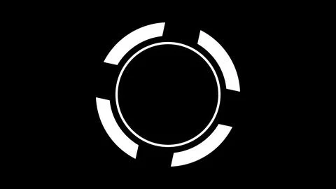 Loading circle icon on black background. 3D animation Stock Illustration