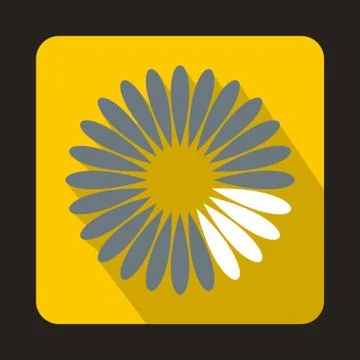 Loading circle icon, flat style 스톡 일러스트