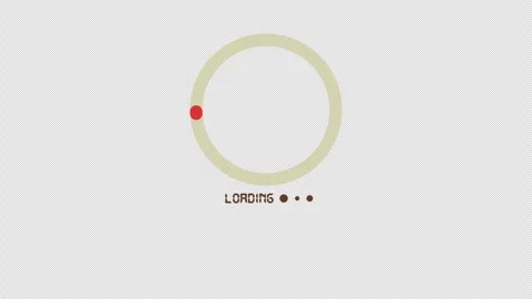 Loading circle icon on transparent background Stock Footage 310222353
