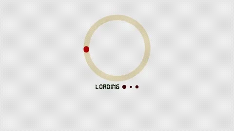 Loading circle icon on transparent background Stock Footage 310222761