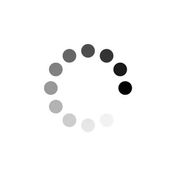 Loading circle icon. Vector illustration, flat design. Stock Illustration