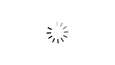 Loading circle icon on white background 4k animation Stock Footage 303033385
