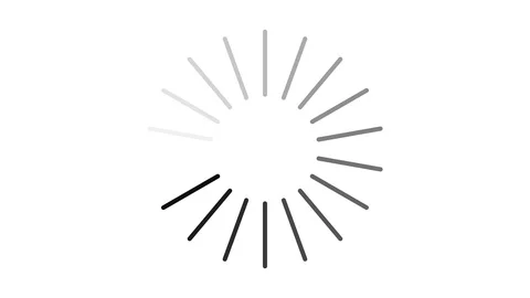 Loading Circle Lines On White Background 8K Stock Footage 105577895