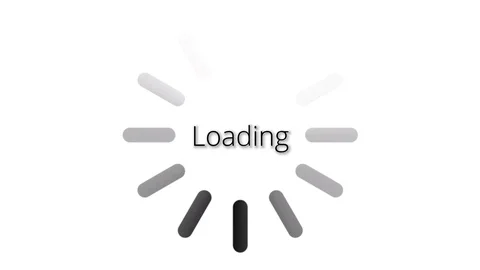Loading circle with loading text Stock Footage 102124849