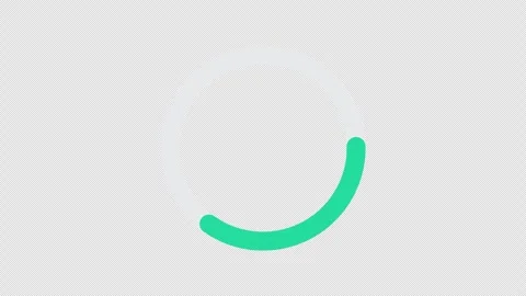 Loading Circle, Loading Wheel Animation, Loading Icon, Transparent 4K Stock Footage 297021336