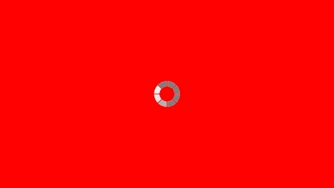 Loading circle on red background Stock Footage 121081111