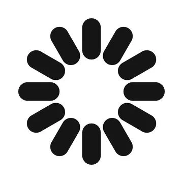 Loading circle sign icon, simple style 스톡 일러스트