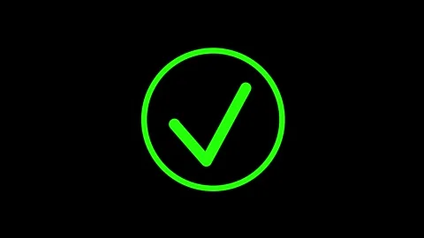 Loading circle transforming into a confirmed check mark animation showing s.. Stock Footage 339985607