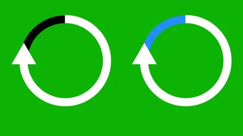 Loading circle two color Animation. Download Progress, Preloaded Interface  Video stock 316474742