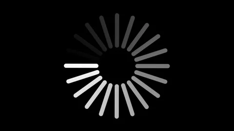 Loading Circle Video with Glow. Loading Animation on Transparent Background. Dow 스톡 동영상 297946492