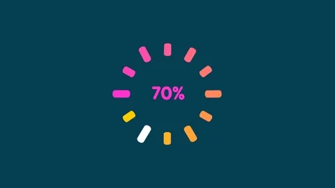 Loading Circle Video with Pink Line. Loading Animation on Black and Green S.. Stock Footage 282954795