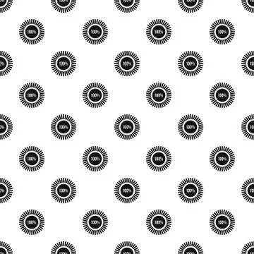 Loading circle,100 percent pattern, simple style 스톡 일러스트