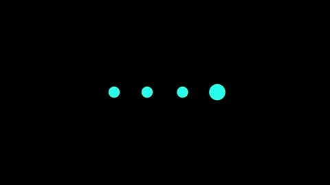 Loading Circles Animation on Black Background. Clean Modern UI Indicator fo.. Vidéo 337566760