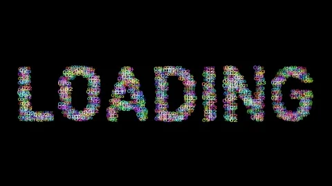 Loading computer numbers data software technology Stock Footage 120518437