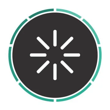 Loading computer symbol Illustrazione stock