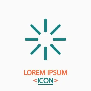Loading computer symbol 库存插图