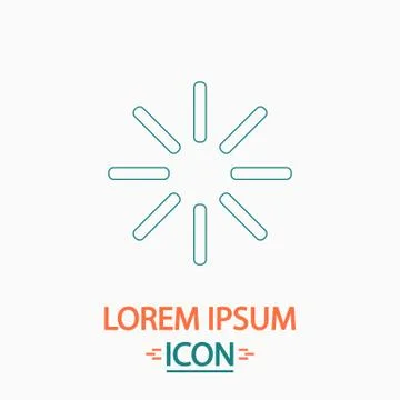 Loading computer symbol Illustrazione stock