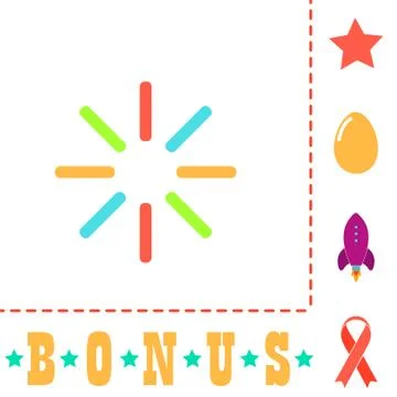 Loading computer symbol Illustrazione stock