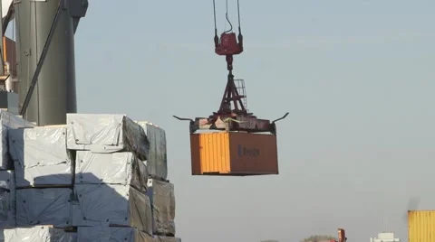 Loading container Stock Footage 68233946