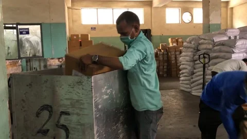 Loading container  Stock Footage 158439464