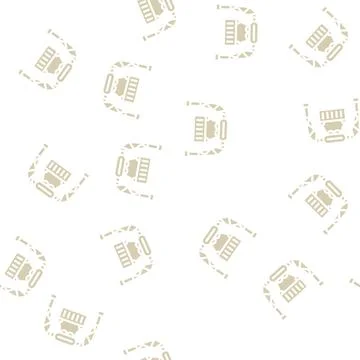 Loading container wholesale glyph vector seamless pattern Illustrazione stock