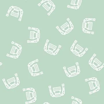 Loading container wholesale line vector seamless pattern Illustrazione stock