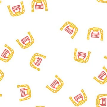 Loading container wholesale vector seamless pattern Stock Illustration