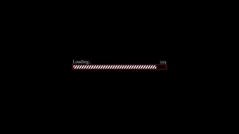 Loading counter from zero to hundred icon on black abstract background. Stock Illustration