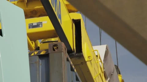 Loading Crane In Container Port Stock Footage 63086440