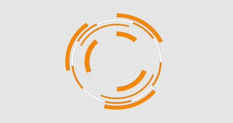 Loading data HUD circle interfaces in 4K alpha channel. Stock Footage 259007396