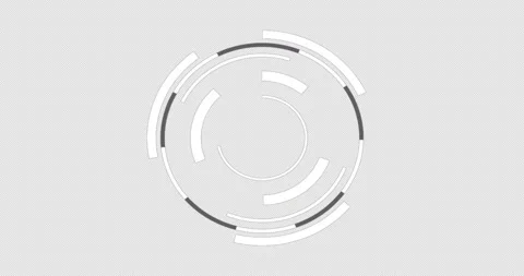 Loading data HUD circle interfaces in 4K alpha channel. Stock Footage 259007546