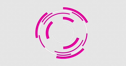 Loading data HUD circle interfaces in 4K alpha channel. Stock Footage 259007755