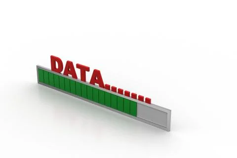 Loading data Free Stock Illustration